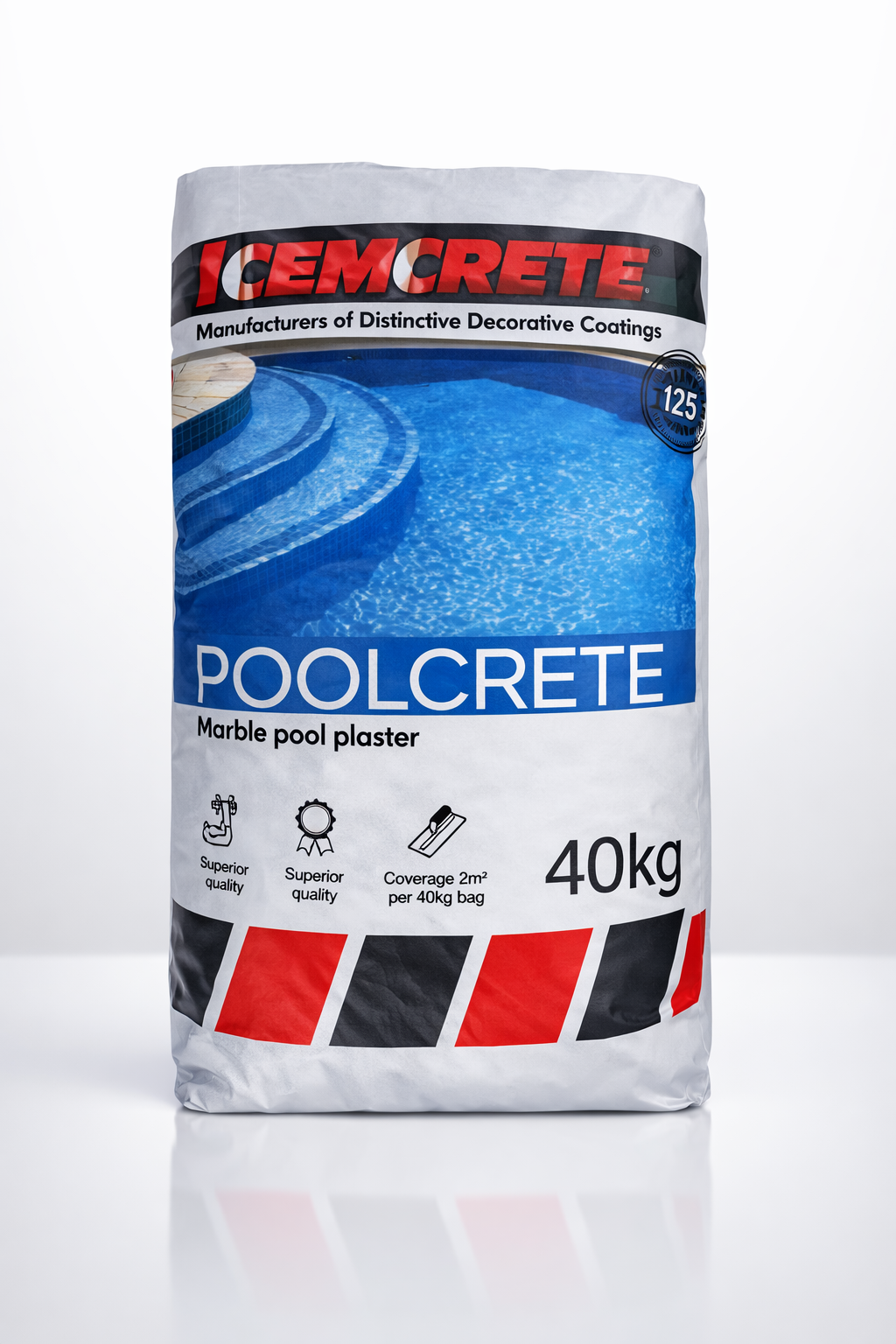 Cemcrete poolcrete silver grey 40kg
